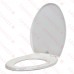 Bemis 7300SL (White) Hospitality Plastic Soft-Close Elongated Toilet Seat