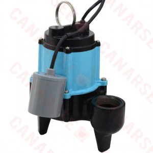 10SC-CIA-RF Automatic Sewage Pump w/ Piggyback Wide Angle Float Switch and 20'' cord, 1/2 HP, 115V