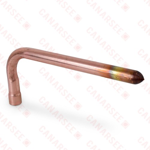 1/2" Female Sweat Copper Stub Out Elbow, 3.5" x 8"