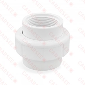 1-1/4" PVC (Sch. 40) FIP x FIP Union w/ Buna-N O-ring