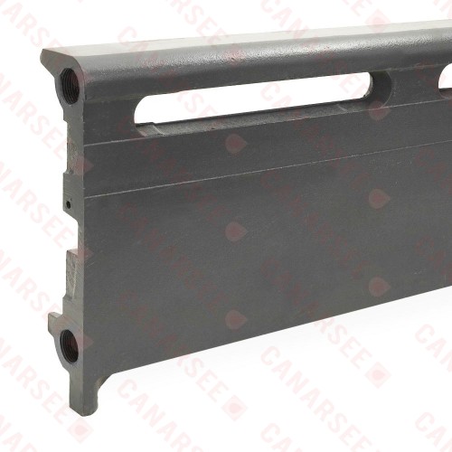 2.5ft Cast Iron Baseboard Radiator Assembly, Floor Standing, 10" H x 2-1/2" D x 30" W....