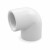 1-1/4" Barbed Insert x 1-1/4" Female NPT 90° PVC Elbow, Sch 40, Gray