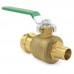 1" PEX x Press Brass Ball Valve, Full Port (Lead-Free)