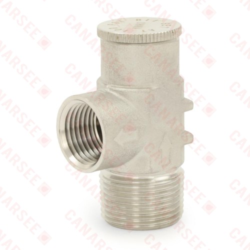 3/4" MPT, 304 St. Steel Pressure Relief Valve 100 psi (Lead-Free)..