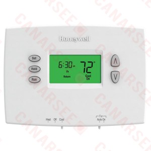 Honeywell TH2110DH1002 PRO 2000 Series 5-2 Day Programmable Single Stage Thermostat, Settable Heat: 40 to 90 F; Cool: 50 to 99 F