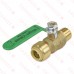 1/2" Push To Connect x 1/2" MPT Brass Ball Valve, Lead-Free