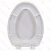 Bemis 7300SL (White) Hospitality Plastic Soft-Close Elongated Toilet Seat