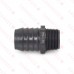 1-1/4" Barbed Insert x 1" Male NPT Threaded PVC Reducing Adapter, Sch 40, Gray