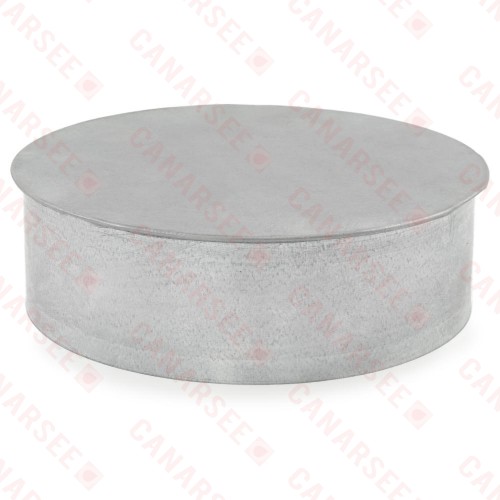 7" Galvanized Clean-Out Cap, 24 GA..