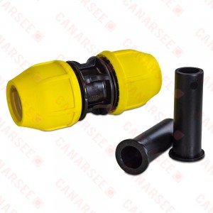 1" IPS Compression Coupling for SDR-11 Yellow PE Gas Pipe