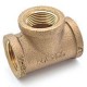 Brass Threaded Tees (FPT x FPT x FPT)