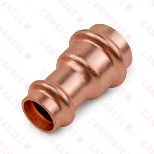 3/4" x 1/2" Press Copper Reducing Coupling, Imported