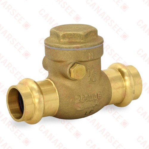 1/2" Press Swing Check Valve, Lead-Free