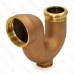 2" FNPT x 1-1/2" Tubular Cast Brass NY Reg P-Trap w/ Cleanout