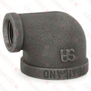 1-1/4" x 1/2" Black 90° Elbow (Imported)