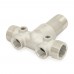 1-1/4" MPT x 4-1/2" Solid 304 Stainless Steel Short Well Tank Tee