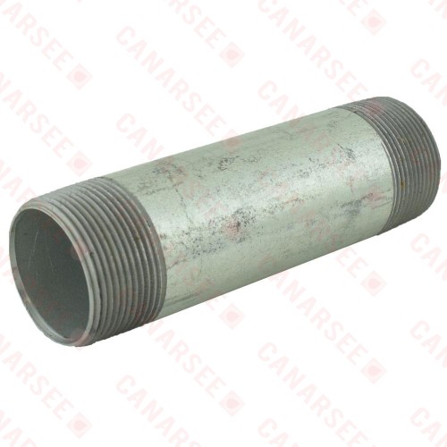 1-1/2” x 6” Galvanized Steel Pipe Nipple