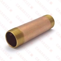 1-1/2" x 8" Brass Pipe Nipple