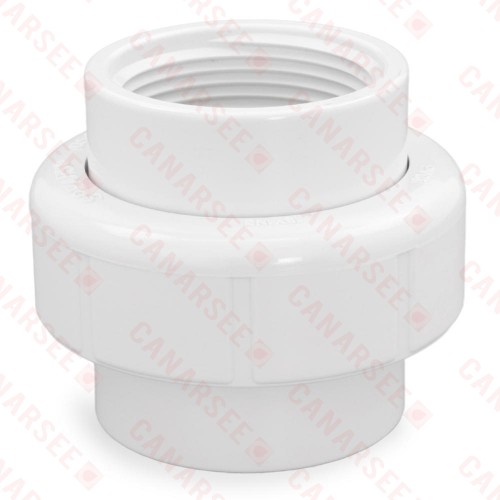 1-1/4" PVC (Sch. 40) FIP x FIP Union w/ EPDM O-ring