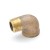 3/4" FPT x MPT Brass 90° Street Elbow, Lead-Free