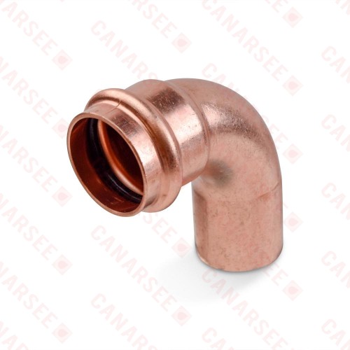 1" Press Copper 90° Street Elbow, Imported