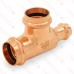 1" x 1/2" x 1" Press Copper Tee, Imported