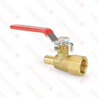 1/2” PEX x NPT Threaded Brass Ball Valve, Full Port