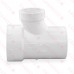 3" x 3" x 2" PVC DWV Sanitary Street Tee (Spigot x Socket x Socket)