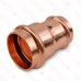 1-1/2" x 1-1/4" Press Copper Reducing Coupling, Imported