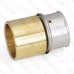1" PEX Press x 1" Copper Pipe Adapter, Lead-Free Bronze