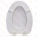 Bemis 133SLOW (White) Mayfair series Basket Weave Sculptured Wood Elongated Toilet Seat, Slow-Close