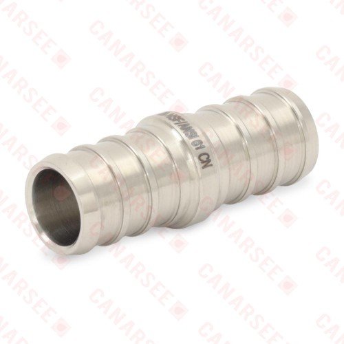1/2" PEX x 1/2" PEX 304 St. Steel Coupling (Lead-Free)..