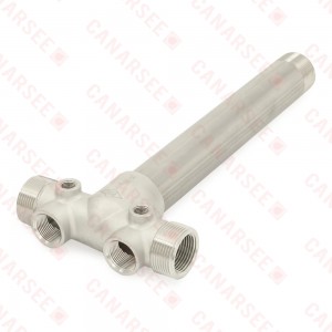 1-1/4" MPT x 12-7/8" Solid 304 Stainless Steel Well Tank Tee