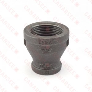 1-1/4" x 3/4" Black Coupling (Imported)