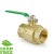 1-1/2” FIP x FIP Threaded Brass Ball Valve, Full Port (Lead-Free)