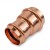 1-1/2" x 1-1/4" Press Copper Reducing Coupling, Imported