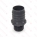1-1/2" Barbed Insert x 1" Male NPT Threaded PVC Reducing Adapter, Sch 40, Gray