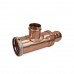 2-1/2" x 2-1/2" x 2" Press Copper Tee, Made in the USA