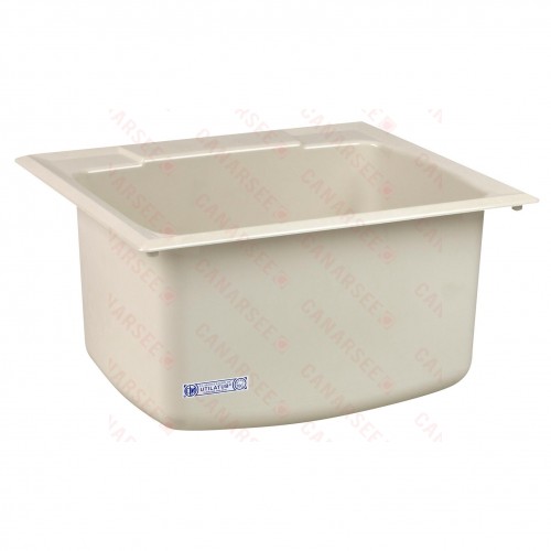 25" x 22" x 13.75" Utility Sink, Biscuit