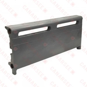 2ft Cast Iron Baseboard Radiator, Floor Standing, 10" H x 2-1/2" D x 24" W..
