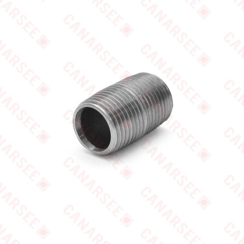 1/2" x Close Stainless Steel Pipe Nipple