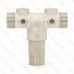 1-1/4" MPT x 4-1/2" Solid 304 Stainless Steel Short Well Tank Tee