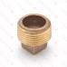 3/4" MPT Square-Head Brass Plug, Lead-Free