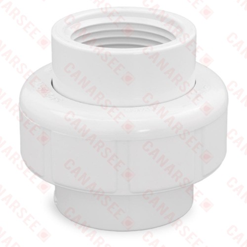 1" PVC (Sch. 40) FIP x FIP Union w/ EPDM O-ring