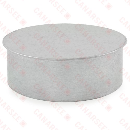 6" Galvanized Clean-Out Cap, 26 GA..