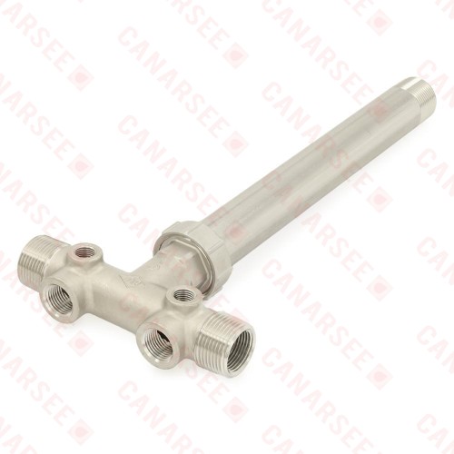 1" MPT x 13" Union 304 Stainless Steel Well Tank Tee