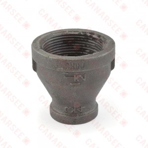 1-1/2" x 3/4" Black Coupling (Imported)