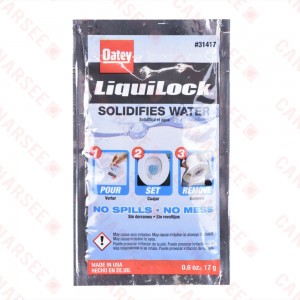 0.6 oz Liquilock Gel Packet, Solidifies Toilet Water