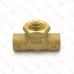 Matco Norca CTF0303LF 1/2" C x 1/2" C x 1/2" Female Thread Cast Brass Adapter Tee, Lead Free