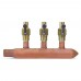 3-branch Copper Manifold w/ 1/2" PEX-A (F1960) Valves, 3/4" Male Sweat x Closed, Right-hand, LF